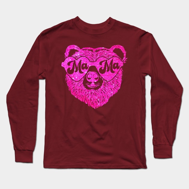 Groovy Mama Bear Mommy New Mom Mother's Day Baby Shower Long Sleeve T-Shirt by SilverLake